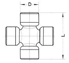 Krzyżak wału Land Rover Freelander 1998 - 2005 Numer katalogowy części TVF100000