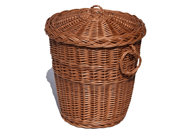 Proutěný odpadkový koš Popelnice Fi 31 cm Eko