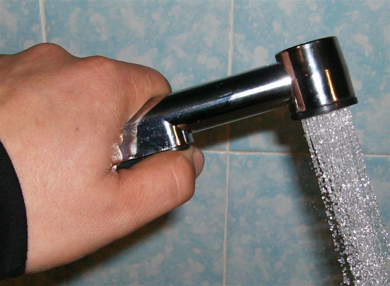 SŁUCHAWKA BIDETOWA "STOP" Z UCHWYTEM Rodzaj inny