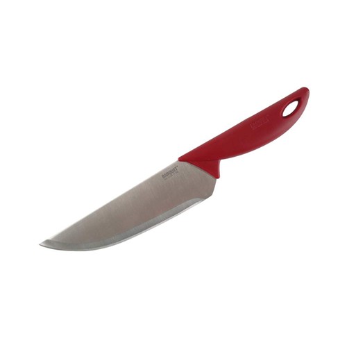 Нож 17 см. Нож поварской с красной рукояткой.