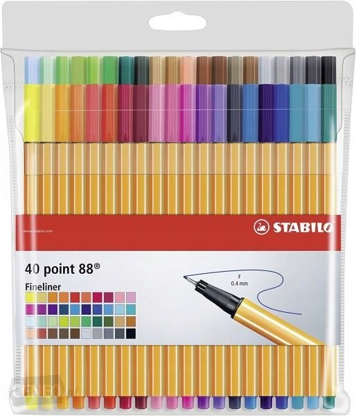 Cienkopis Stabilo Point 88 zestaw w etui plastikowym