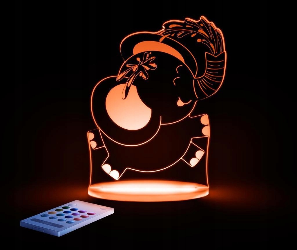 LAMPKA NOCNA - CZUWAJĄCA LED Aloka * SŁOŃ * Kod producenta 68