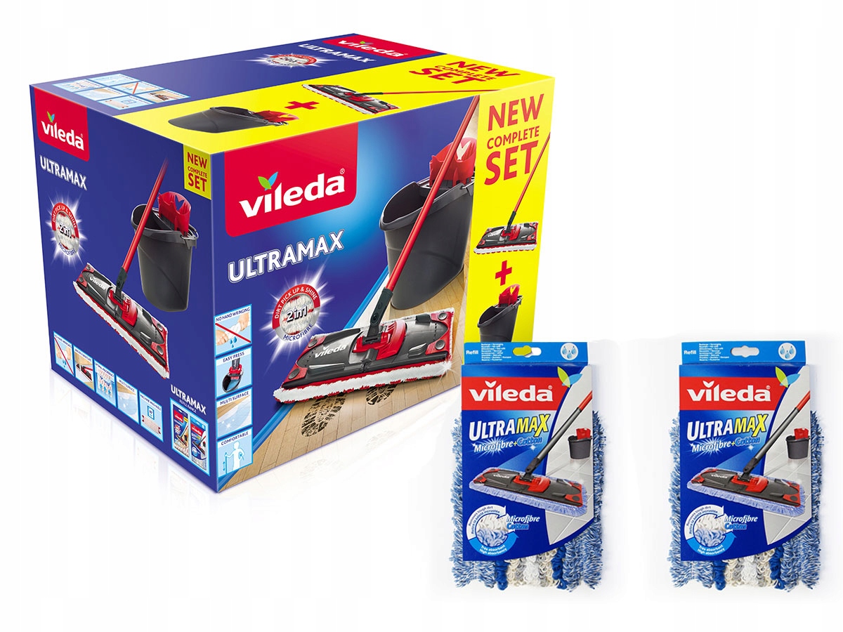 

Vileda Zestaw Ultramax Box mop + wiadro + wkład