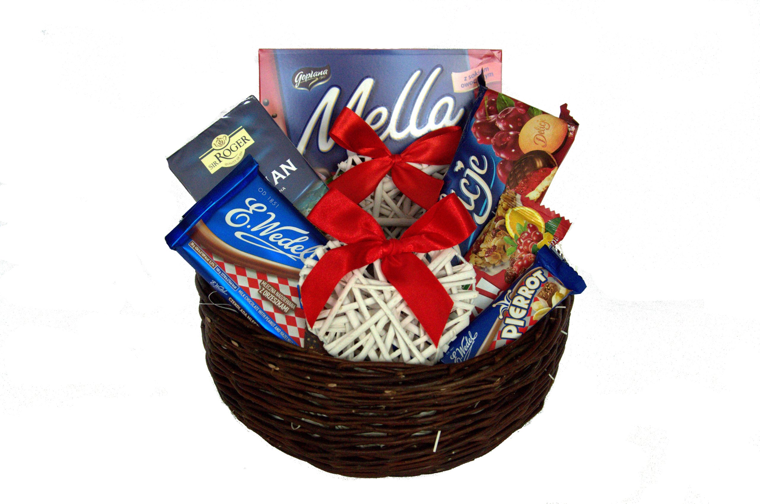 Idealny prezent, kosz upominkowy , kosz słodyczy