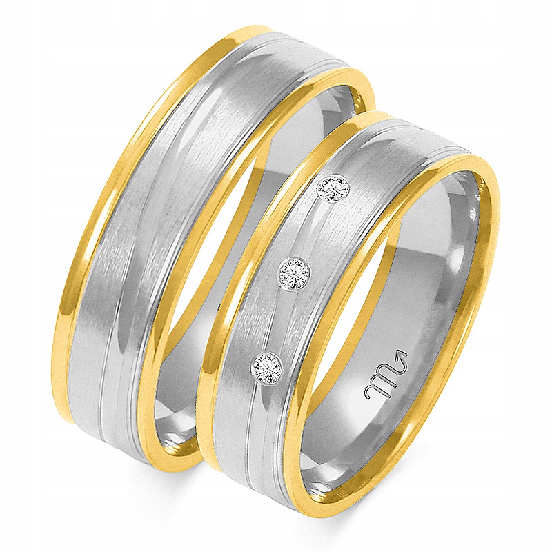 Zlaté Prsteny 14K 6 mm Zirkon id A-218