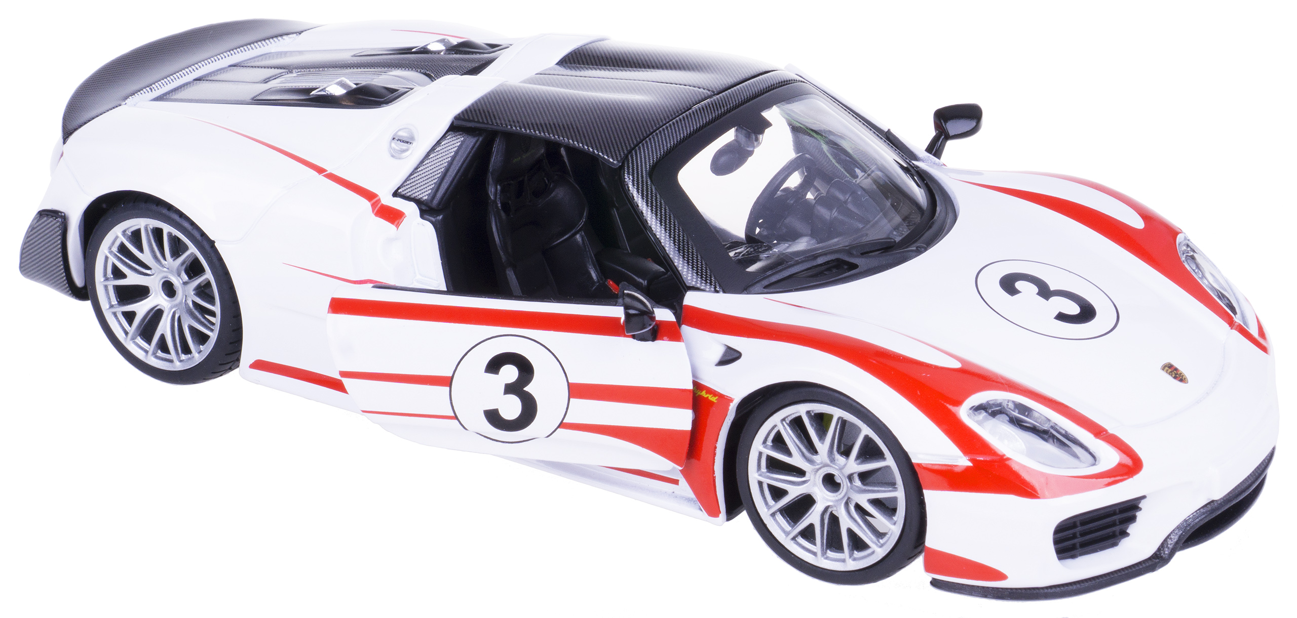 Porsche 918 Weissach Model Kovový Bburago 1:24