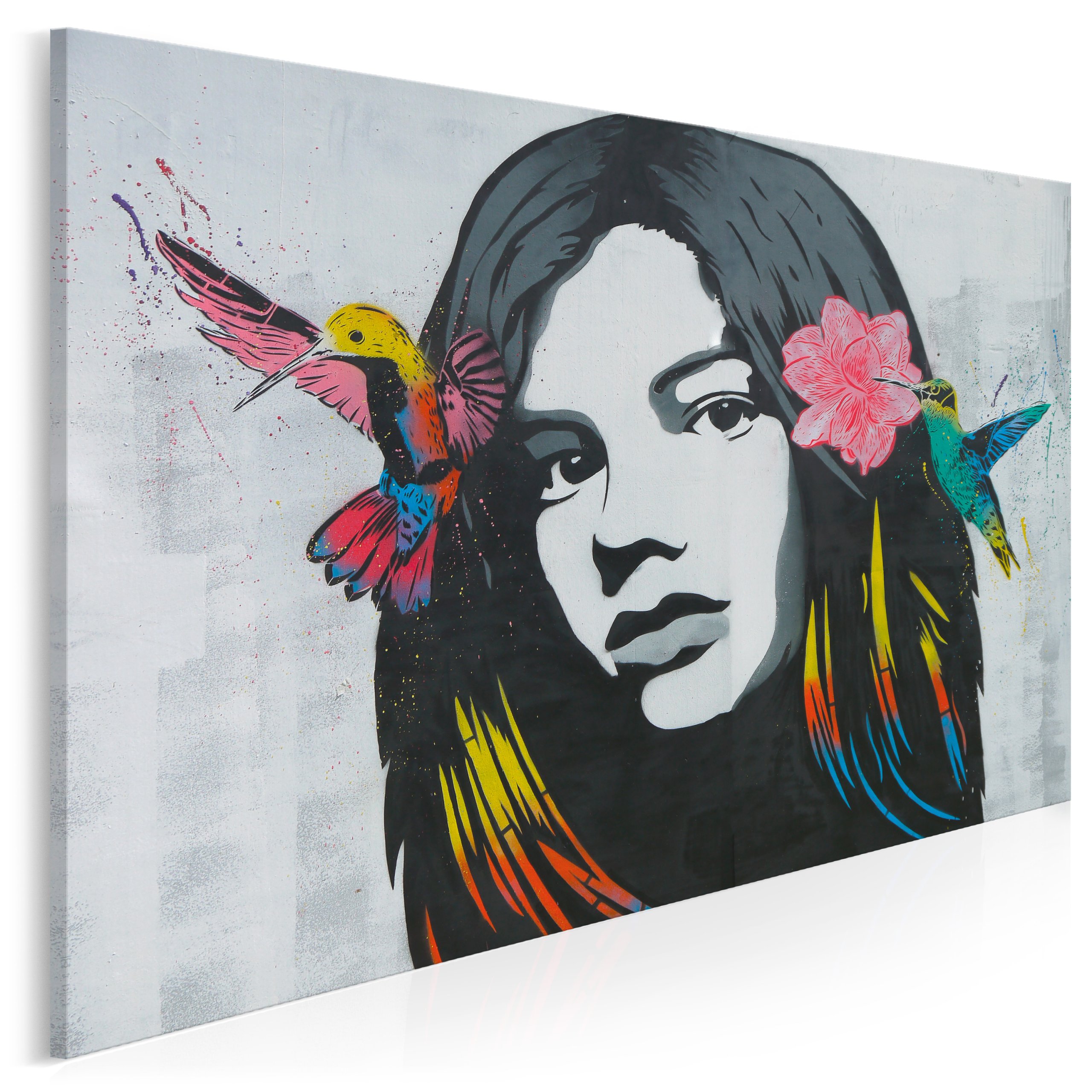 

957701 Q2 Fotografia na płótnie Kobieta Kolibry