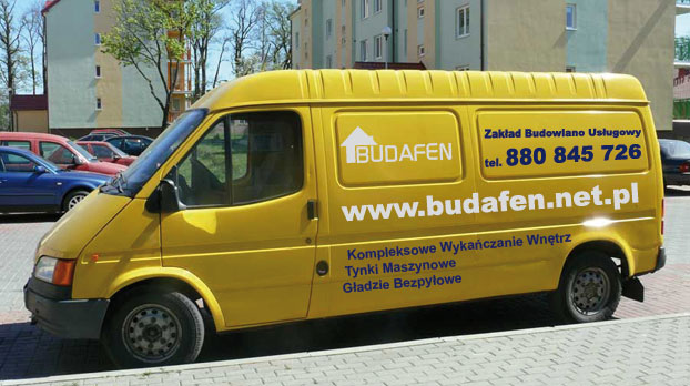 LITERY NAPISY z folii naklejki reklama na samochód Producent Inny