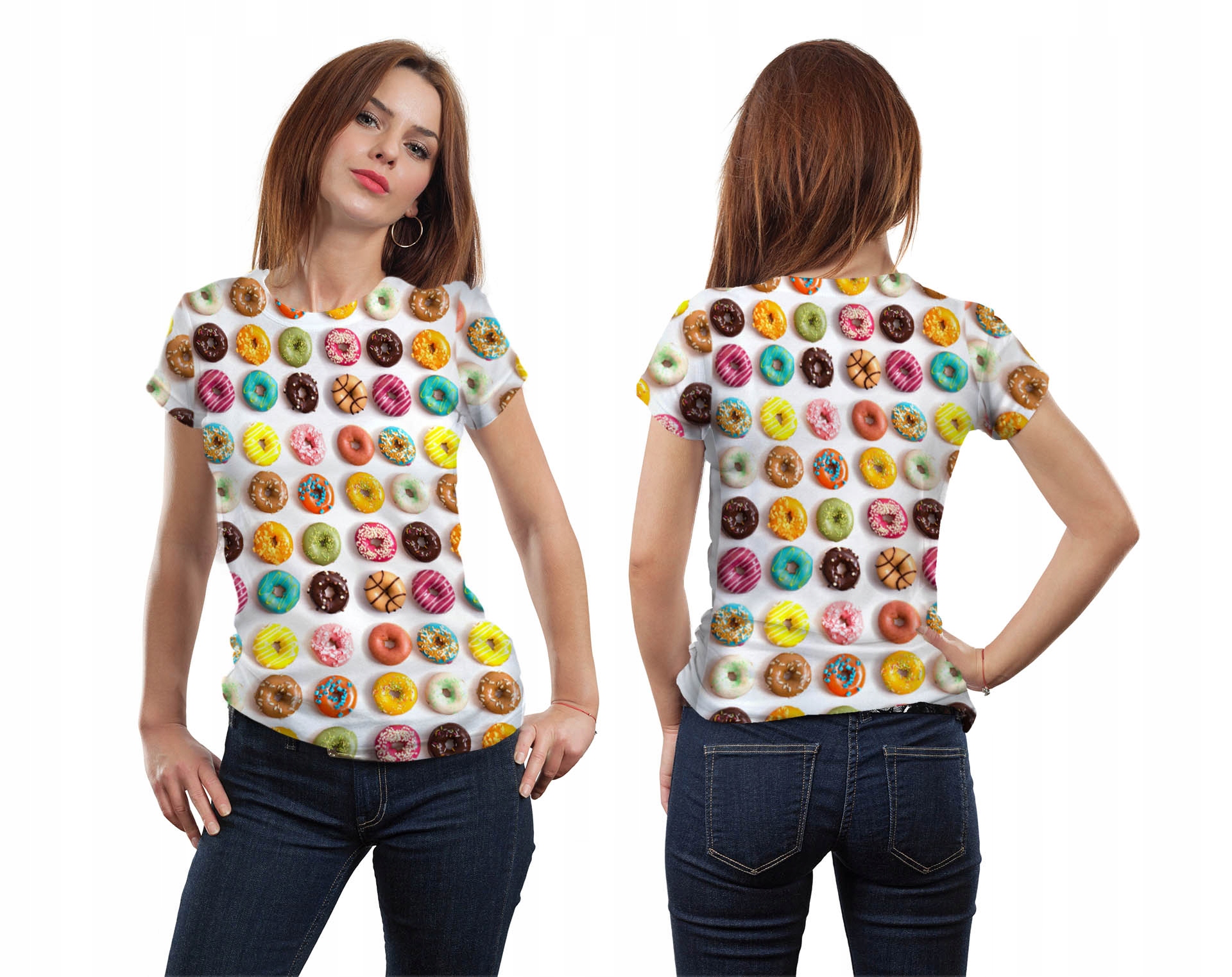 

Koszulka Fullprint T-shirt Ciastka S Młodzieżowa