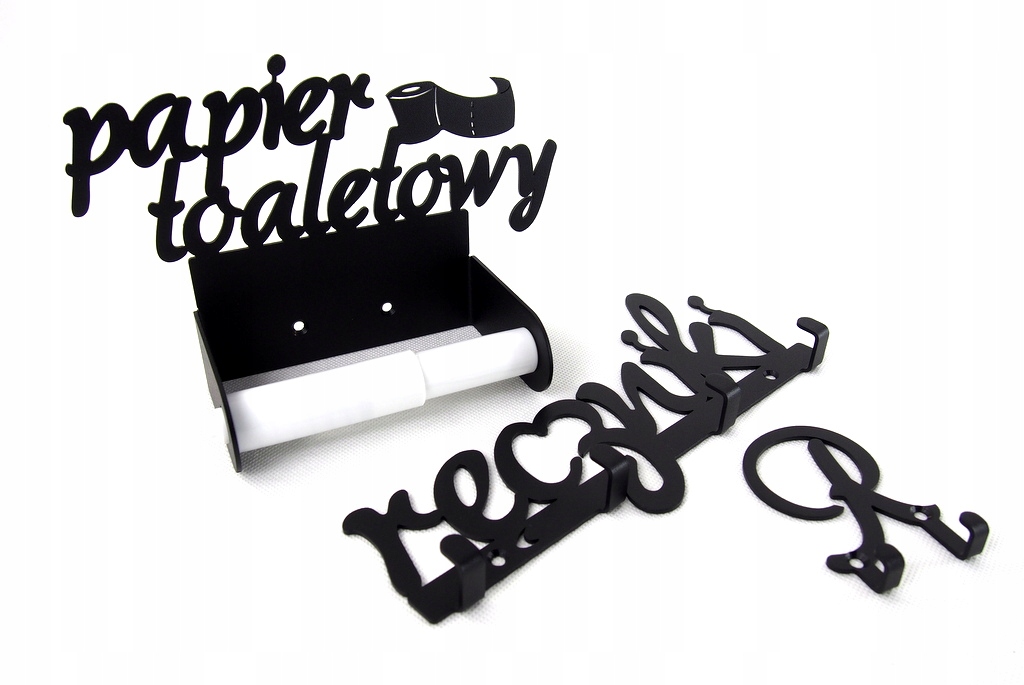 Sada 2 x věšáky na ručníky držák na papír