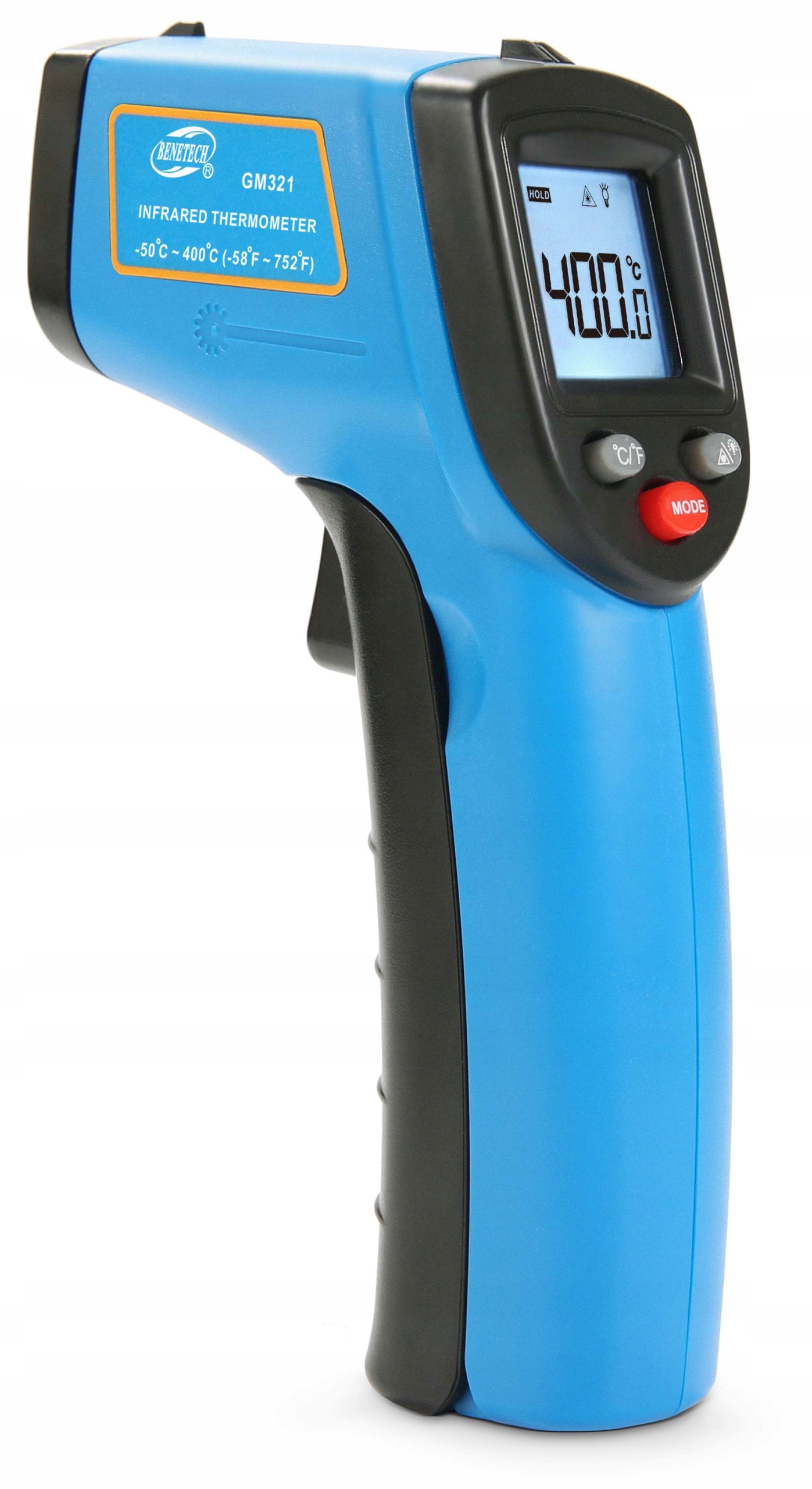 

Pirometr Laserowy Bezdotykowy -50+400°C Emisyjność