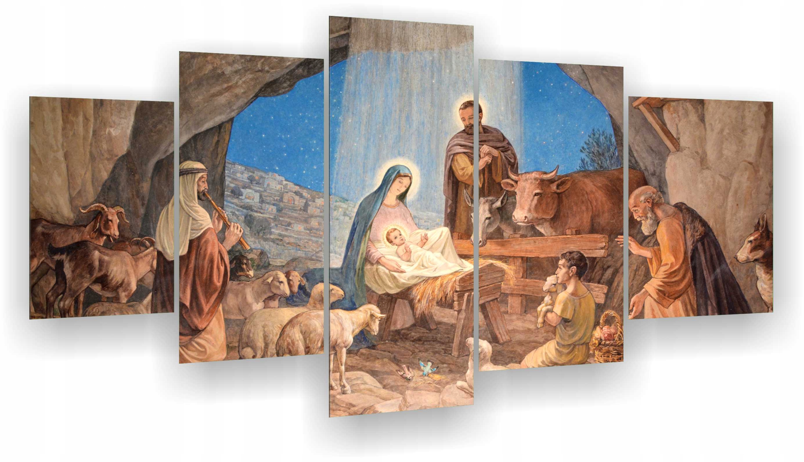 

Obraz Tryptyk Religijny Boże Narodzenie 5 części