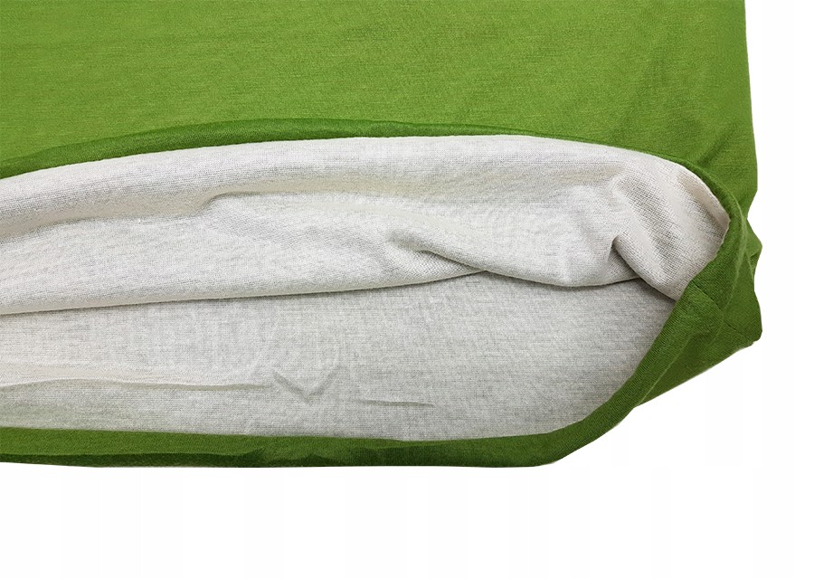 DUŻY PODWÓJNY KOMIN SZAL TUBA BAWEŁNIANY HANDMADE Kolor zielony