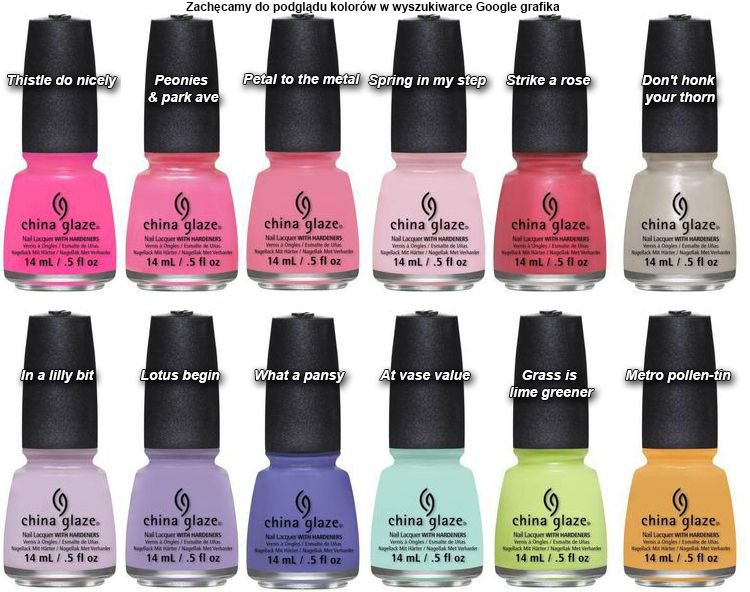 CHINA GLAZE LAKIER DO PAZNOKCI RÓŻNE KOLORY 14ML Marka China Glaze