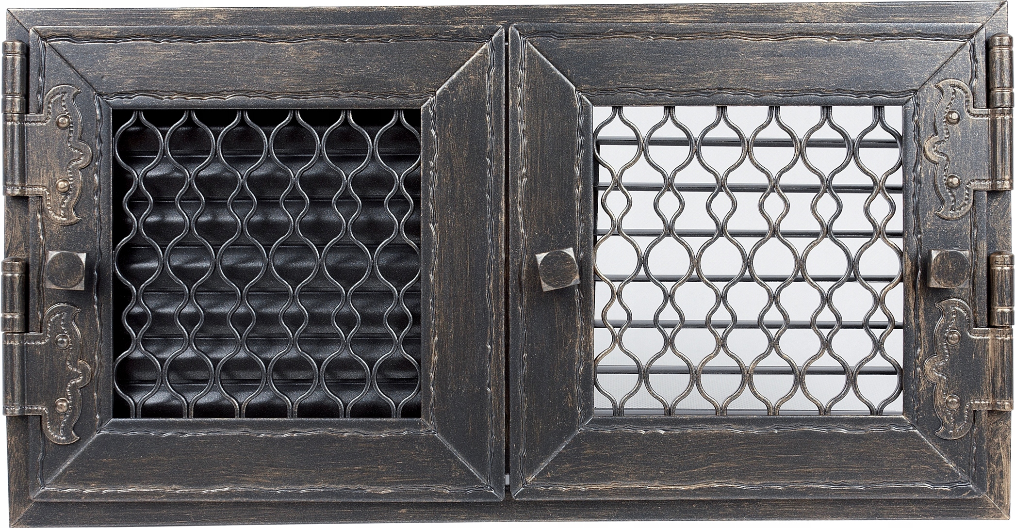 Ventilační mřížka do krbu Retro 17 grafitová