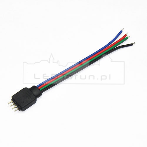 ZŁĄCZKA TAŚMY LED RGB kabel 4-PIN gniazdo i wtyk Typ złączka