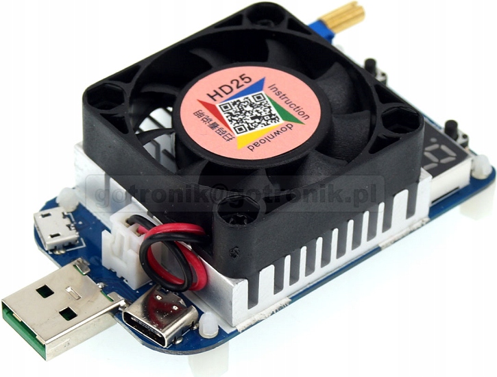 

HD25 elektr. obciążenie Usb 25W 0,25-4A___ELEK-159