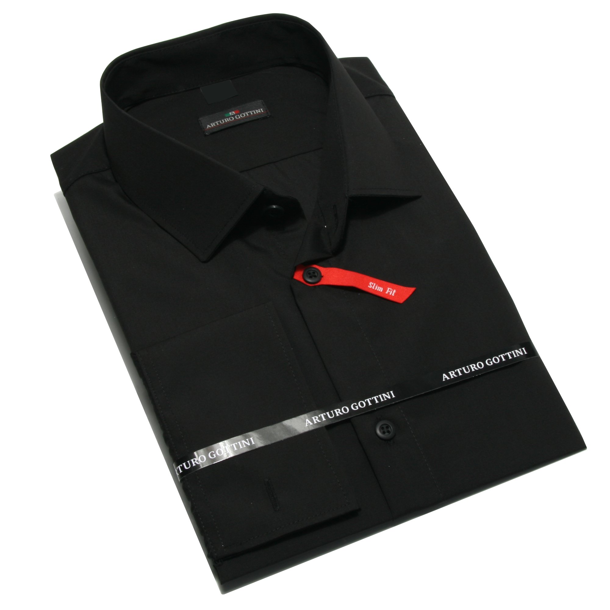 

Koszula Czarna Gładka 41/42 170-176 Slim Fit