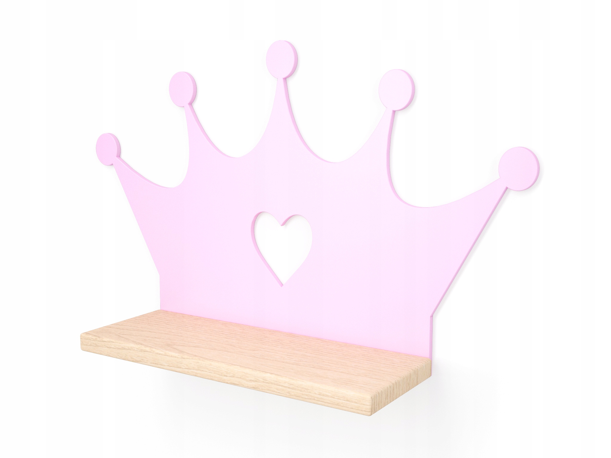 DREWNIANA PÓŁKA KORONA PÓŁKI SKANDYNAWSKIE 24H