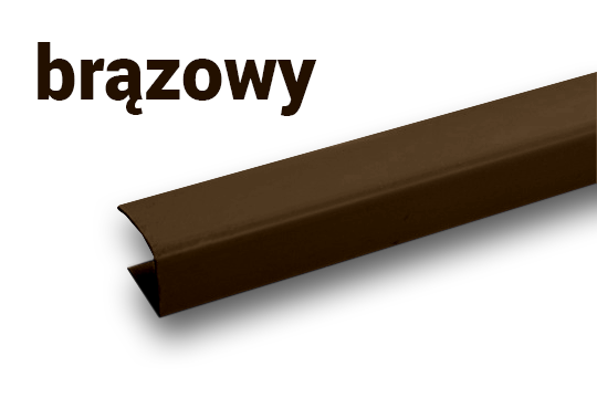PROWADNICE PRZESTRZENNE DO MINI ROLET 150cm(2szt.) Kolor biały odcienie brązowego
