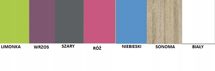 Białe biuro młodzieżowe pod komputer szafka LUBIŚ Kolekcja biurka