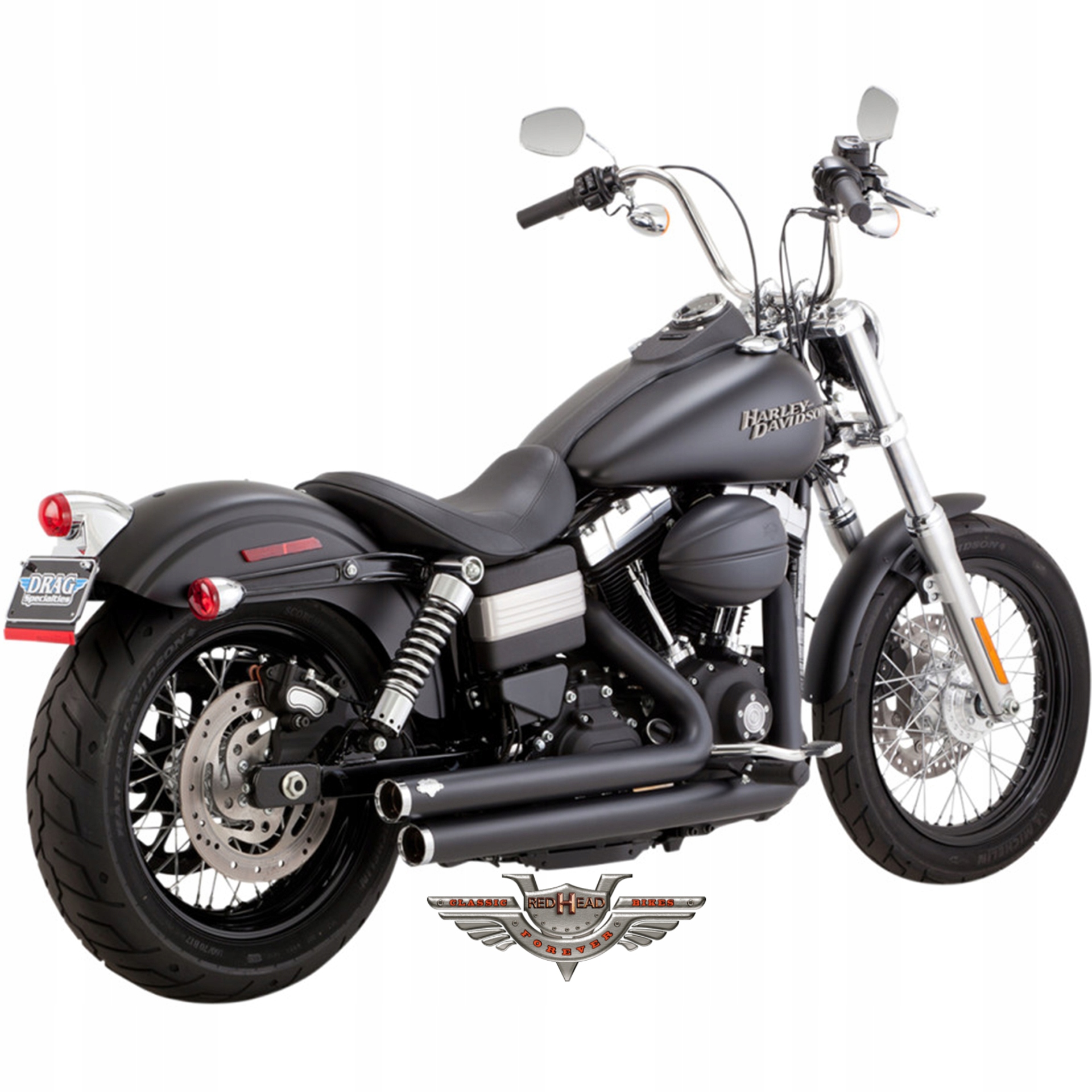 47938 - HARLEY DYNA LOW WIDE STREET ВЫХЛОП V & H 06-17