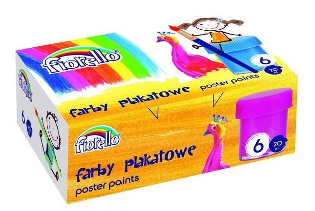

Farby Plakatowe Fiorello 20 ml zmywalne