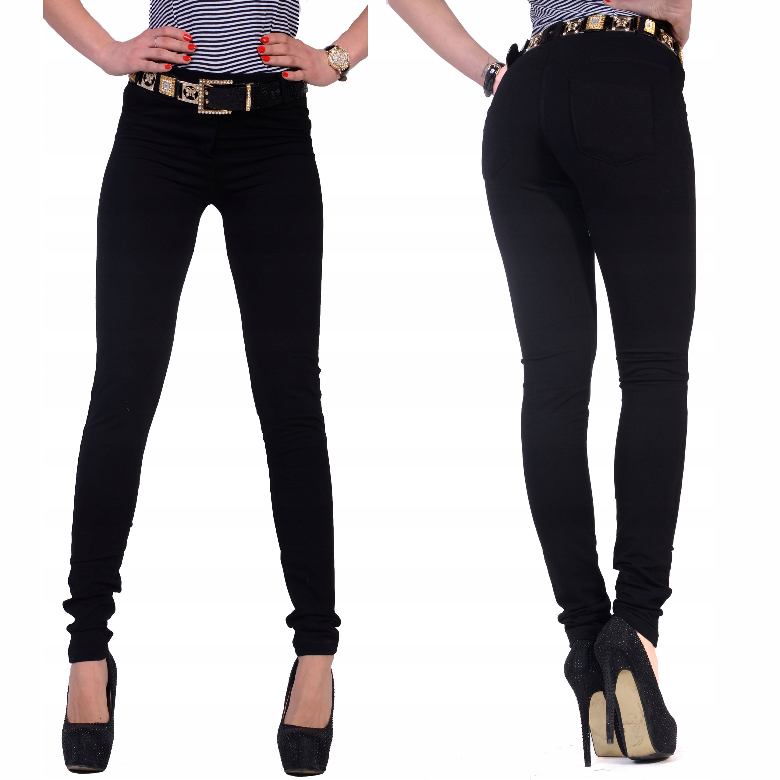 MODNE LEGINSY JAK SPODNIE DŁUGIE NOGAWK do6XL 406A Marka ADDAMS