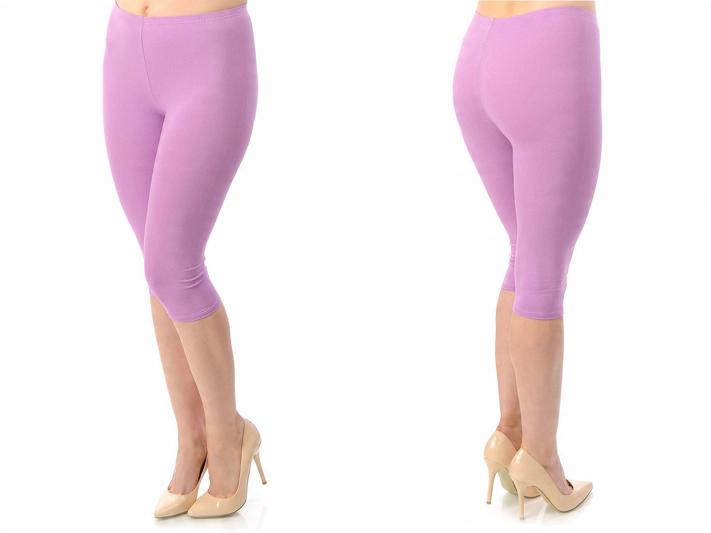 

458 Getry Legginsy Rybaczki Fitness Wrzos M 38