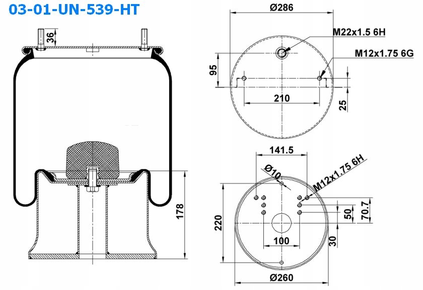 ПОДУШКА ХОДОВОЇ ЧАСТИНИ SCHMITZ MERCEDES 1dk28f - 3 Номер каталозі запчастини 1dk28f - 3 foto 0