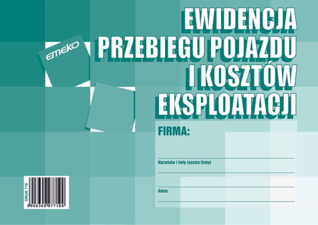 

Ewidencja przebiegu pojazdu i kosztów A5 Emeko 719