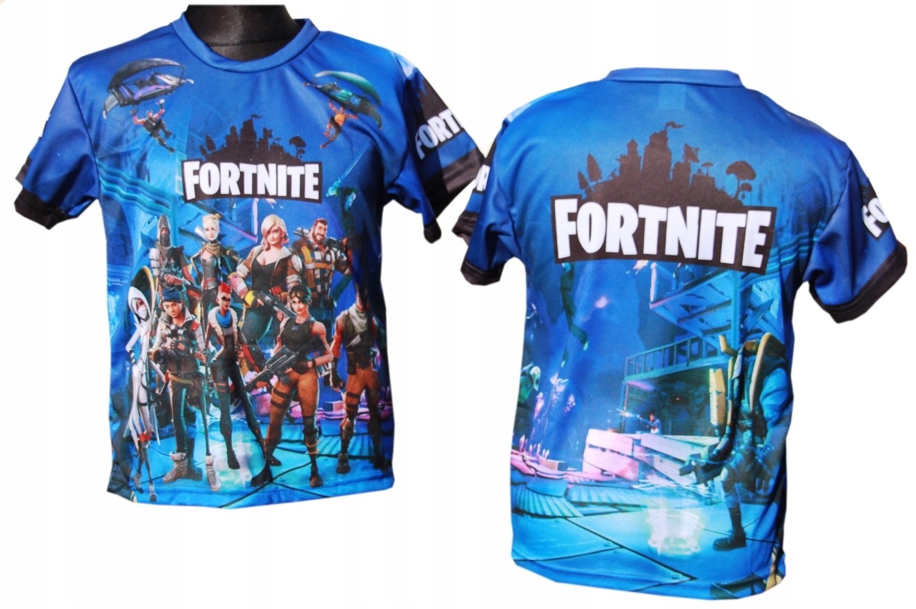 BATTLE ROYALE POLSKA KOSZULKA R. 140 3D FORTNITE Marka Inna marka