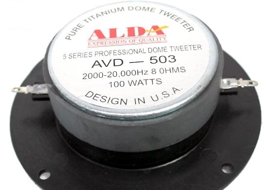 GŁOŚNIK WYSOKOTONOWY ALDA AVD503 107mm 100W 8ohm EAN (GTIN) 5901436726258