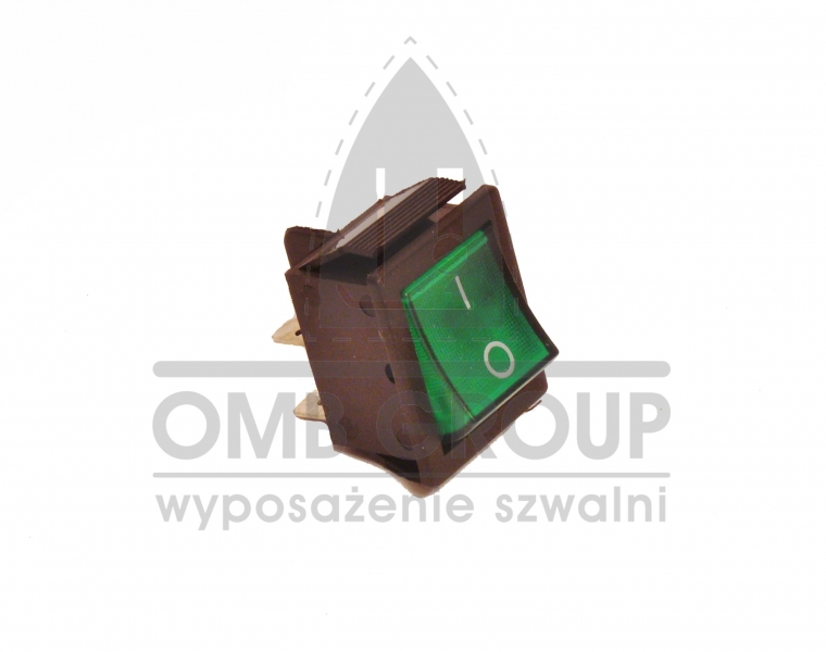 

Wyłącznik Włącznik Do Maszyn Zielony 230V