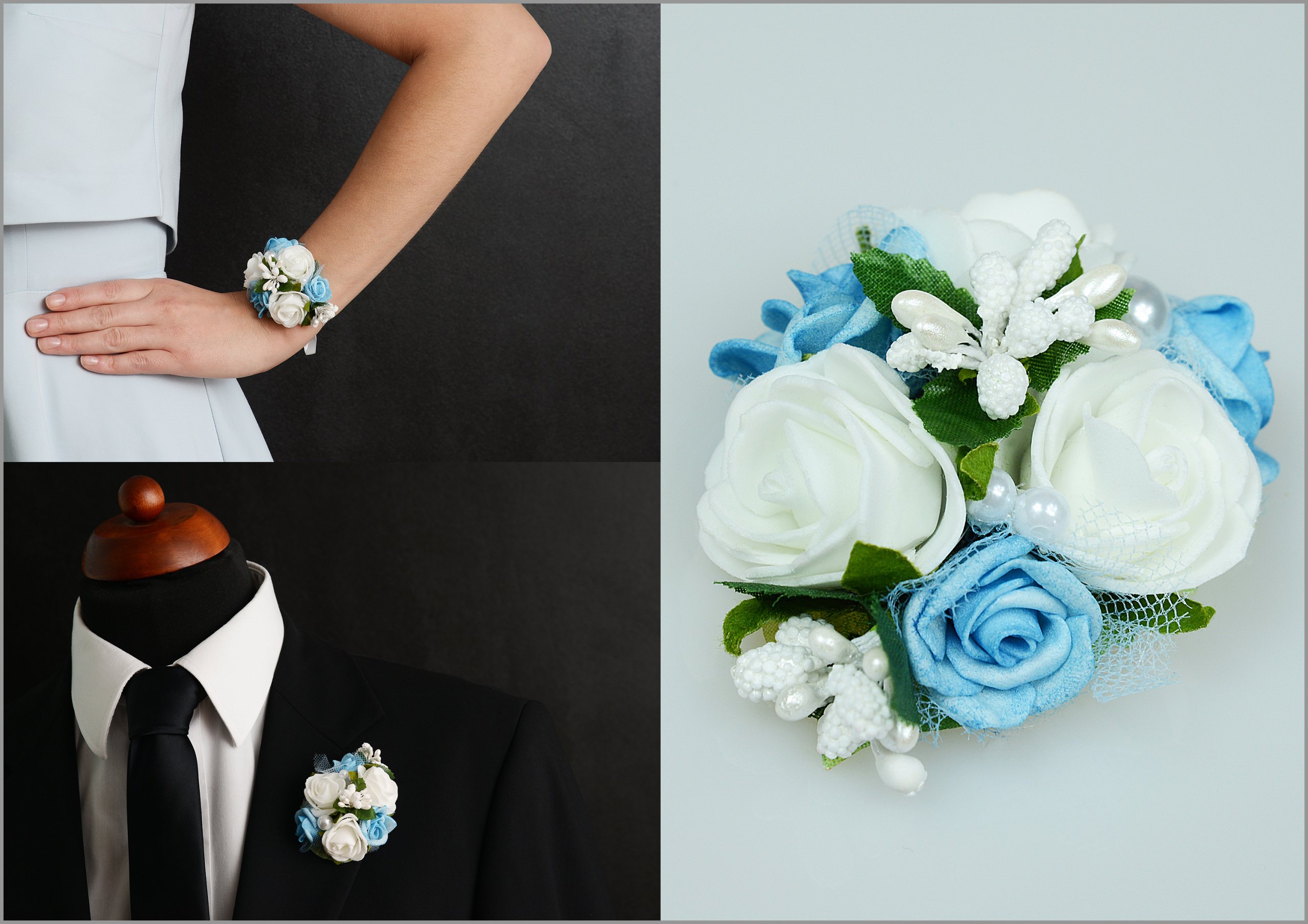 KOTYLIONY BUKIECIKI NA RĘKĘ STUDNIÓWKA WZORY NA WIECZÓR PANIEŃSKI ŚLUB Rodzaj kotylion