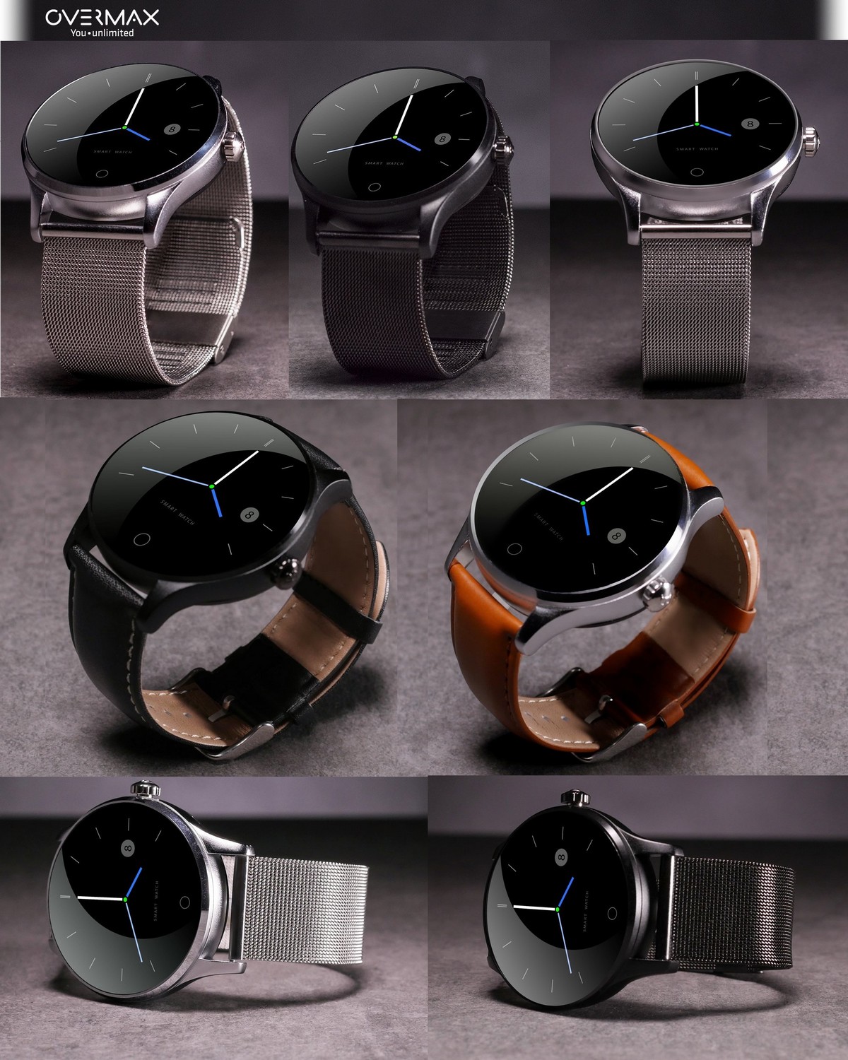ZEGAREK SMARTWATCH OVERMAX TOUCH 2.5 BRANSOLETA Materiał paska aluminium