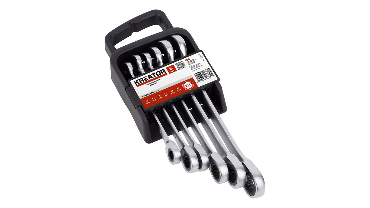 

Kreator Klucze płasko oczkowe kpl. 6 szt. 10-19mm