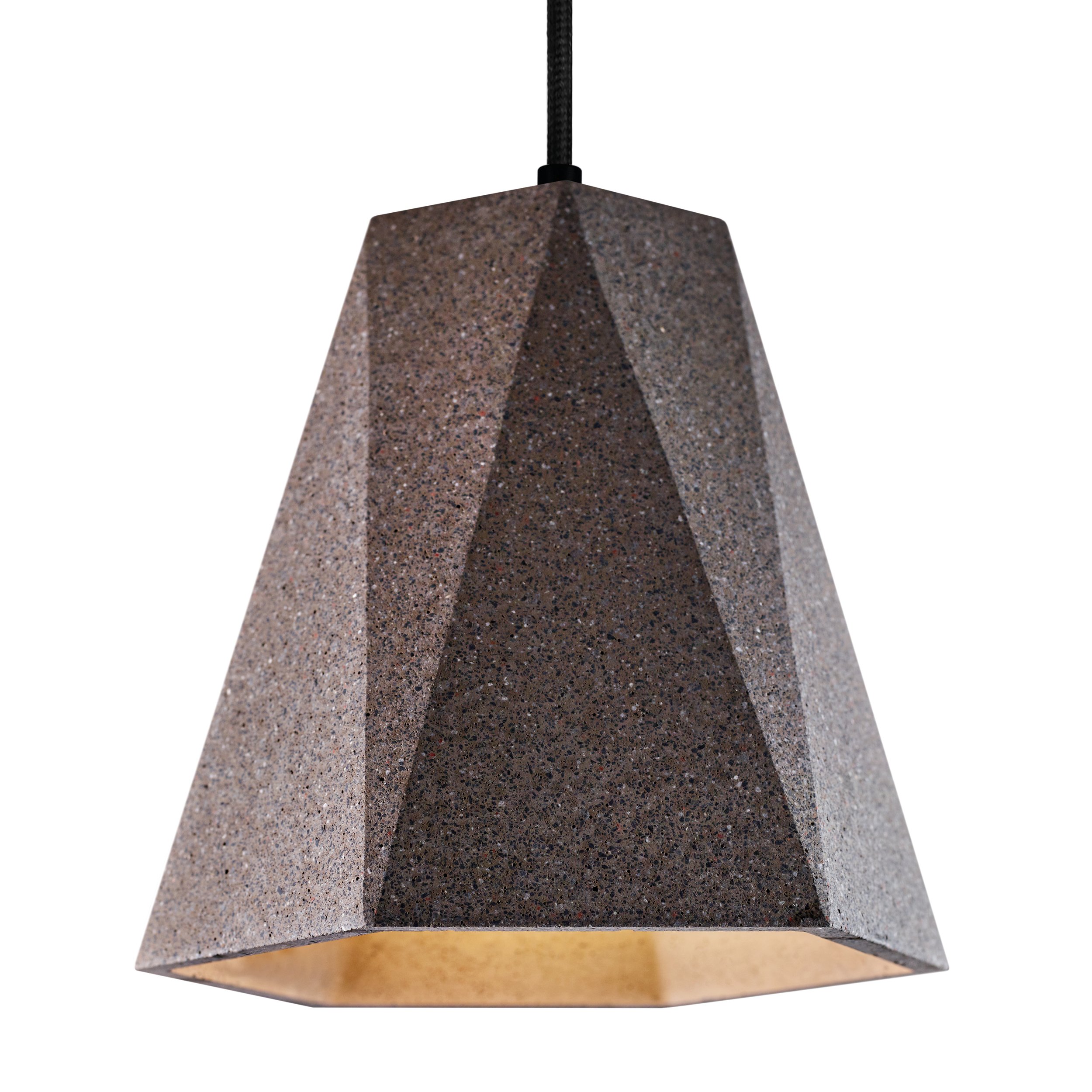 

Nowoczesna Lampa Wisząca betonowa Loft Czarna +led