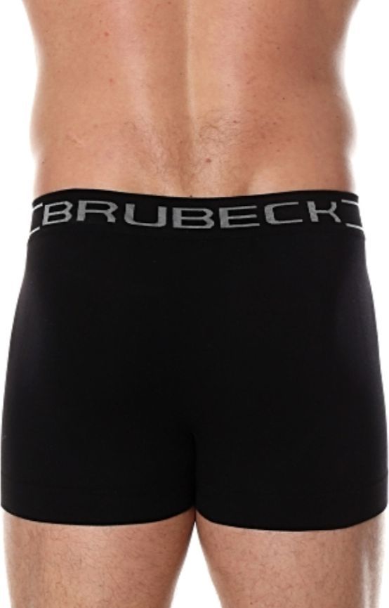 BRUBECK BOKSERKI MĘSKIE BEZSZWOWE BAWEŁNA CZERŃ L Rozmiar L