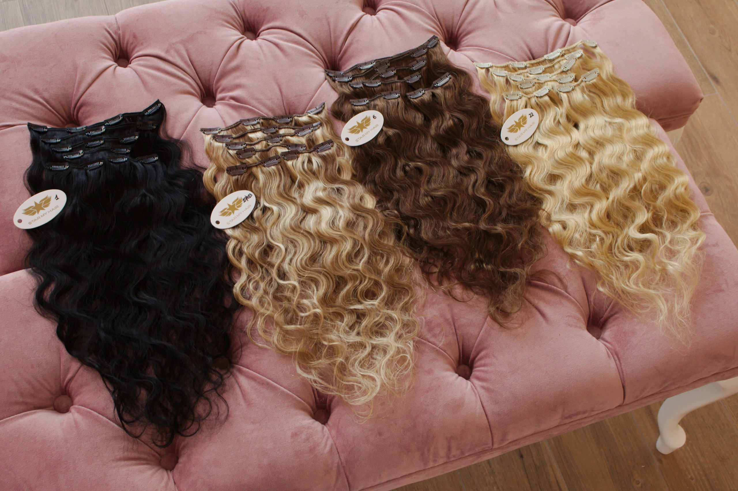 CLIP IN Falowane FALE - Naturalne Włosy Doczepiane Marka inna marka