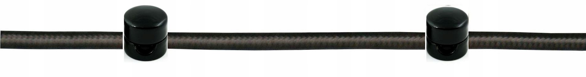 Uchwyt kabla kablowy ozdobny metalowy mosiężny dekoracyjny CZARNY matowy Rodzaj inny