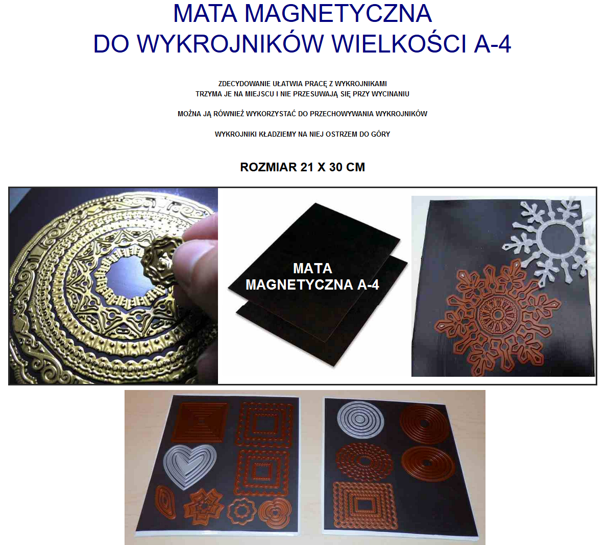 A-4 mata magnetyczna do wykrojników A-4 Kod producenta mat487o