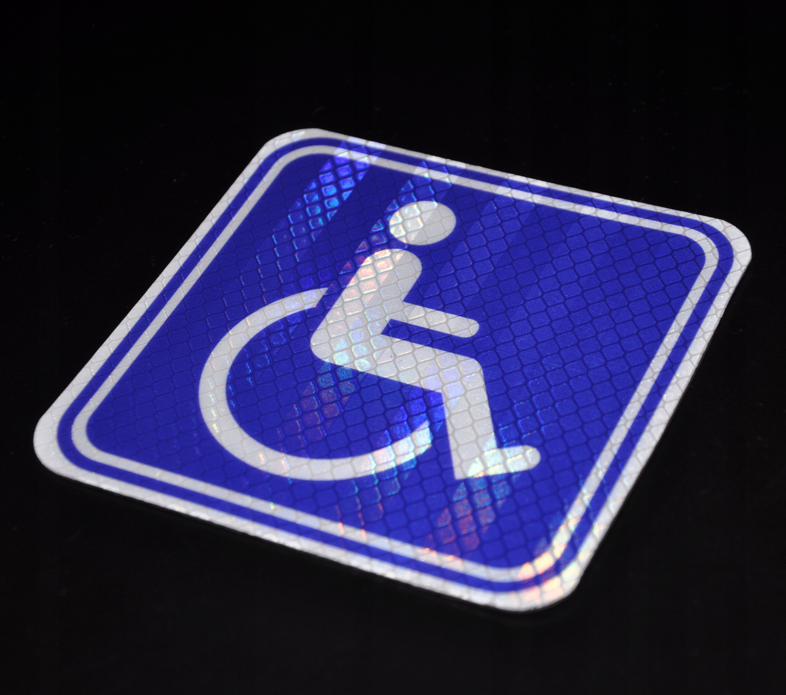 INWALIDA Niepełnosprawny MOCNY MAGNES ODBLASKOWY Na auto samochód do 100m Producent Inny