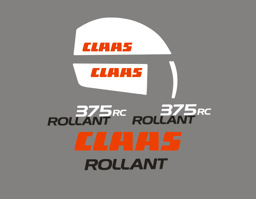 Samolepky samolepící Claas Rollant 375 Rc