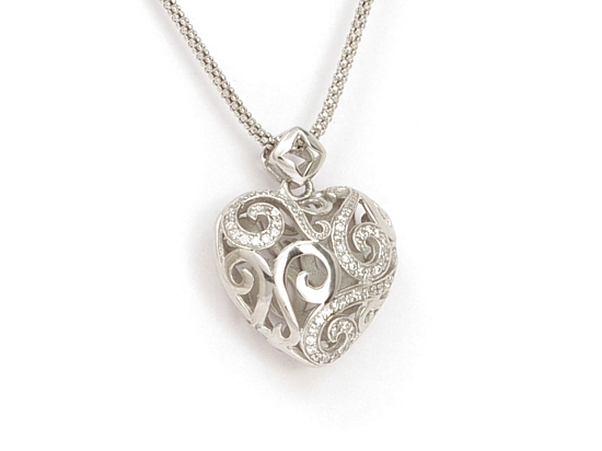 SREBRNY ROD. naszyjnik, wisiorek SERCE + ŁAŃCUSZEK Kod producenta Jubiler Czerwień