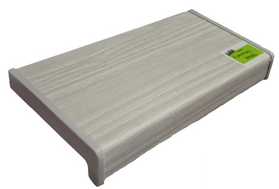 PARAPET WEWNĘTRZNY KOMOROWY PCV BRZOZA 20 CM