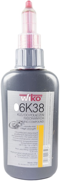 

Klej 06K38 Wiko 50ml połączenia współosiowe