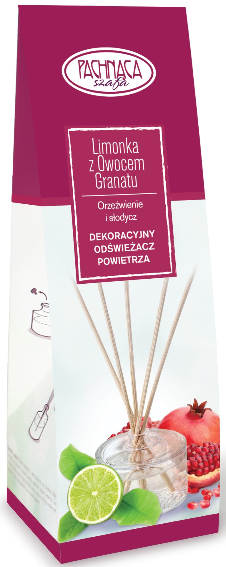 

Pachnąca Szafa odświeżacz limonka owoc granatu