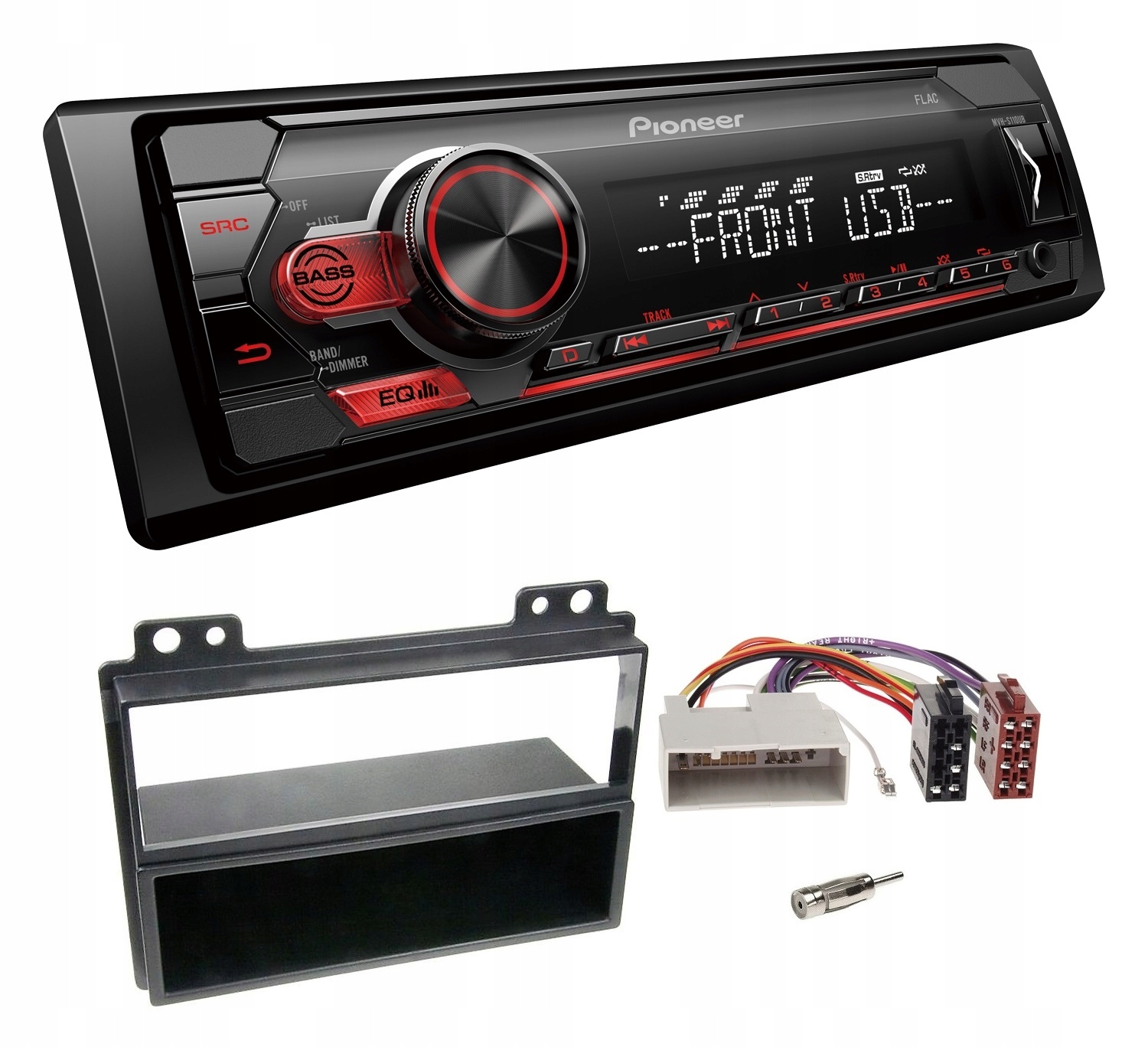 Autorádio Pioneer MVH-S110UB Aux MP3 Usb Ford Fusion Fiesta