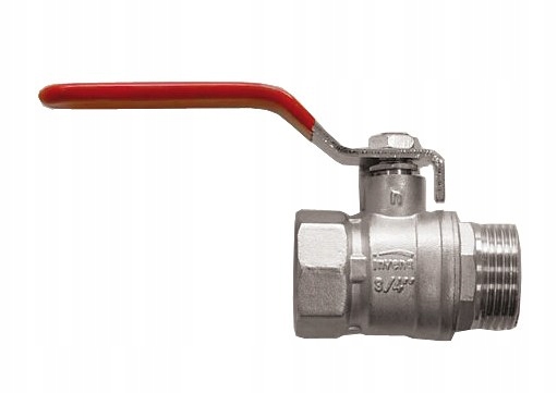 

Zawór Kulowy 1' Nyplowy Dł PN16 Wew./zew. Rączka